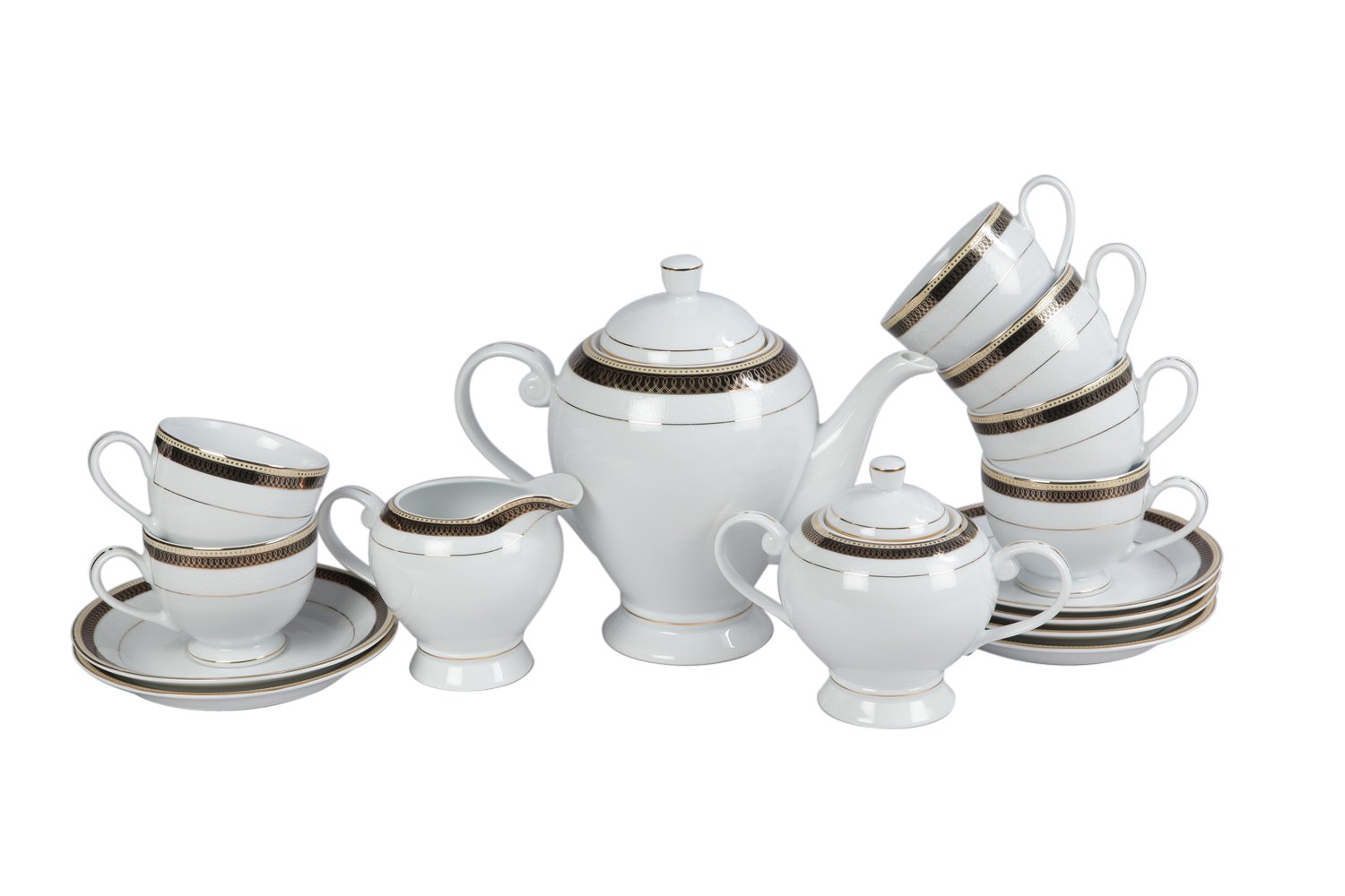 Buy Lakline Porcelain Tea Set of 17 - 80158 Online at Low Prices